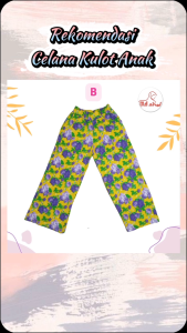 Celana Kulot Anak Motif Size XL