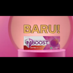 (Strip isi 8) Imboost EXTRA Vit C & D3 EXP 2026 Daya Tahan Tubuh Imun