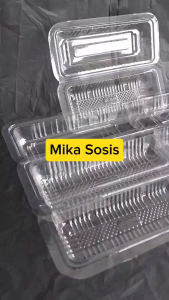 Box Mika Tray Sosis Kecil isi 50pcs / Mika Plastik Hotdog