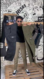 Celana Panjang Cargo Premium Pria dan Wanita Bahan Tebal