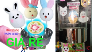 Nồi Đĩa Cối Lu Kẹo bông gòn bông lên thẳng