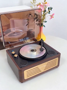 Middix CD Player for kpop albums Portable Retro Bluetooth Speaker Music Player with Built-in battery
