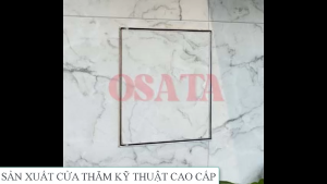 Cửa thăm kỹ thuật cao cấp nguyên tấm inox 304 có khóa chốt.