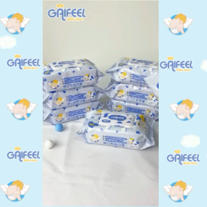GAIFEEL khăn giấy ướt Sữa thơm em bé ướt khăn lau 5gói/400chiếc