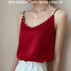 Áo 2 dây lụa mặc trong vestblazer áo hai dây lụa satin nhiều màu size 40-65kg NEW DESIGN AO0027