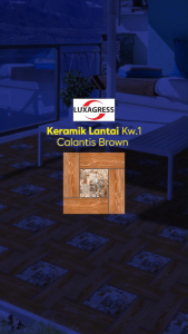 Luxagress Keramik Lantai Kw.1 Calantis Brown 40x40 Cm