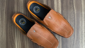 Sandal Sepatu Kulit Daltu Tutong Bustong slip on Pria