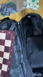 Chessmate ® • Staunton Premium chess set (pieces + 20 inches mouse pad board + large nylon bag)