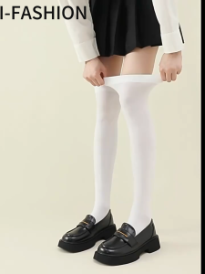 I-FASHION Knee Long Socks whitesock Student’s College Style Girls Stockings School socks Stockings