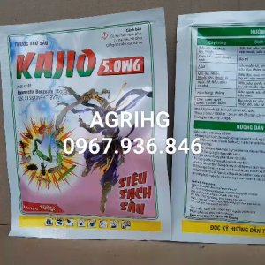Kajio 5WG gói 100g thành phần Emamectin Benzoate diệt trừ sâu cuốn lấ sâu tơ sâu keo mùa thu sâu xanh sâu que sâu đục quả Nông Nghiệp HG
