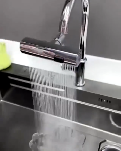 4 Modes Mechanical Faucet Kitchen 3 in 1 Flexible Waterfall Faucet 360° Rotation Replaceable Water Tap With Adapter For Sink Kitchen Bathroom Faucet