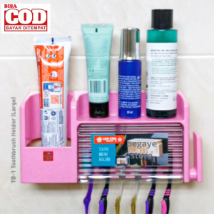 Tempat Sikat Gigi Kamar Mandi Tempel | Rak Sikat Gigi Tertutup Lion Star Tooth Brush Holder