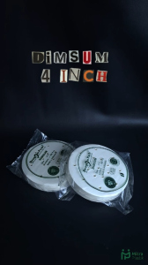 Kertas Dimsum 4 inch Dragon Pack isi 500 pcs Alas Dimsum Paper 105 cm Klakat 13 cm Putih White Lubang