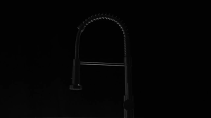[Neil]Matte Black Kitchen Faucet Deck Mounted Mixer Tap 360 Degree Rotation Stream Sprayer Nozzle Kitchen