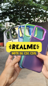 Hard Case For REALME NOTE 50 / C51 / C51S Hologram Mika Silikon Casing Hybrid Cover Pelindung HP