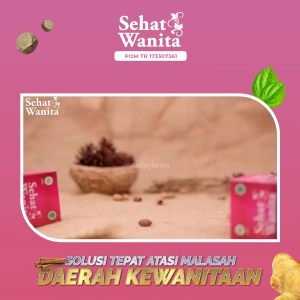 Obat Kista Serviks Turun Peranakan Keputihan bau Gatal Becek Pembersih Rahim Tanpa Kuret Benjolan Miss V Haid Tidak Teratur Telat Datang Bulan SEHAT WANITA 50 & 100 KAPSUL