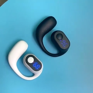 Single ear Earbuds Open Wearable Stereo wireless Bluetooth earphones with mic Digital display