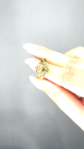 Emas Bangkok Emas Korea 24K Ring Gold Plated Adjustable Cincin Emas Sadur melaraskan Perempuan emas 916 F