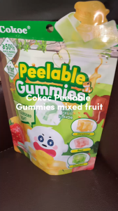 60G COKOC PEELABLE GUMMIES MIXED FRUIT / SODA (sung)