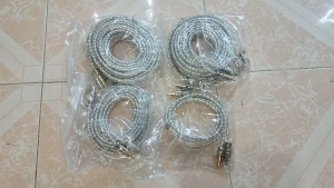 Dây tín hiệu hoa sen AV 4 đầu (2 ra 2) lõi đồng cao cấp lớp bạc bọc chống nhiễu dùng kết nối các thiết bị âm thanh.