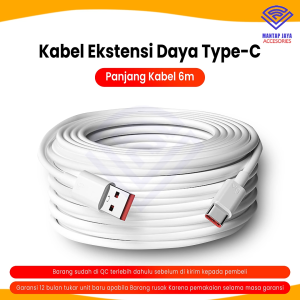[COD]KABEL CHARGER CAMERA KAMERA CCTV TYPE TIPE C PANJANG KABEL 6 METER