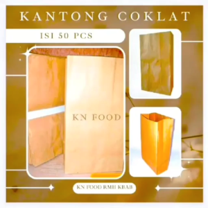 Kantong COKLAT POLOS - PAPER BAG COKLAT 50 PCS