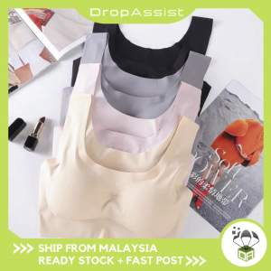 DROPASSIST 1279 READY STOCK Women Seamless Bra Chest Push up Sports Bra Girl Tube Top Wrapped Chest Wanita Baju Dalam
