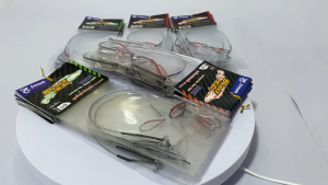 ชุดเบ็ดตกช่อนชะโด PIONEER เบ็ดพร้อมสลิง ตัวเบ็ด Mustad มัสตาร์ด แข็ง คม พร้อมลูกหมุนถัง