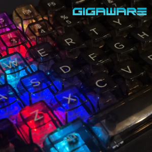 Dark Alien K83 Transparent Crystal Clear Wireless Keyboard Tri-Mode Bluetooth 2.4G Wired RGB Backlight Hot-Swappable Mechanical Gaming Keyboard
