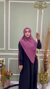 BISA COD Hijab Syari Kepala Non Pet Tali Kode CASMI Bahan Kringkel Premium By Ory AjeZas Collection