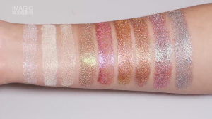 IMAGIC 9 Color Glitter Eyeshadow Metallic Loose Powder Loose Pigmented Eye Shadow Creamy Eye Makeup