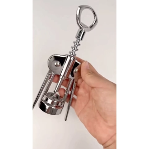 Dụng cụ khui rượu vang inox cao cấp siêu bền mở vang inox 304 đồ khui rượu vang khui bia đa năng-NIEVE