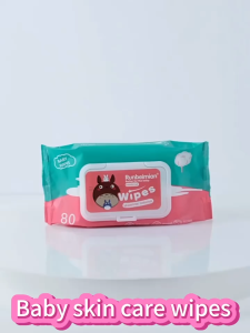 Baby Alcohol-Free Wipes (80 Sheets) - Gentle Cleaning for Delicate Skin Safe for Swallowing