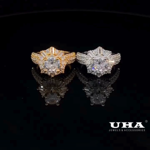 N1198 Nhẫn nữ đính đá CZ cao cấp thiết kế sang trọng UHA