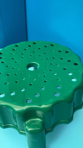 Ghế đôn kiểu Thái PHÚC HƯNG PHÁT SG kích thước lùn 28x32cm cao 38x32cm mặt nhựa chân inox.