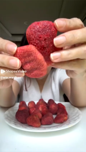 NAKOCI Freeze Dried Strawberry - Snack Buah Kering Stroberi Premium 50gram