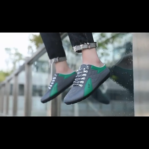 Summer Pea Shoes for Men: Korean Version Trendy Canvas Lazy Person Heelless Half Slippers Fashion Slippers