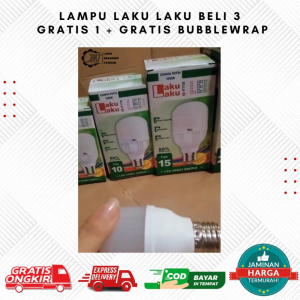 JMT - JUAL PAKET Lampu Laku-Laku Isi 3 GRATIS 1 + GRATIS Bubblewrap Harga Termurah