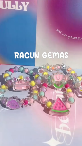Satu Keluarga Gelang Manik Jelly Anak Perempuan K174 Gelang Manik-Manik Bracelet Bead Akrilik Kartun
