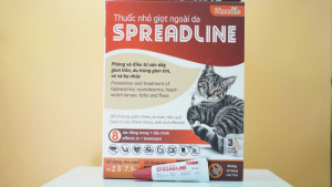 Vemedim Spreadline vàng/đỏ nhỏ giọt ngoài da cho mèo 1 tuýp lẻ