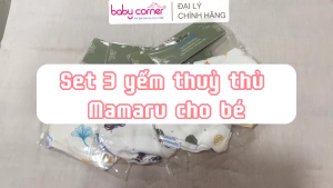 Set 3 Yếm Thủy Thủ Mamaru 20x40cm Họa Tiết Ngẫu Nhiên Cho Bé