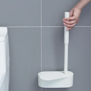 Naju แปรงขัดห้องน้ำแบบใช้แล้วทิ้ง  แปรงขัดส้วม แปรงขัดห้องน้ำ ฟรี หัวแปรงรีฟิว6ชิ้น สำหรับขัดห้องน้ำ กำจัดสิ่งสกปรก ลดกลิ่น