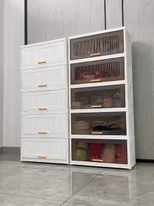 Muti-Layers Storage Cabinet Foldable Storage Box Almari Baju Rak Baju Wardrobe Clothes Cabinet Kabinet Baju Almari Pakaian Storage Organizer 收纳柜