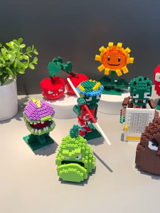 Nano Block Plants VS ZombiesMainan Bricks Balok Susun 3D Puzzle
