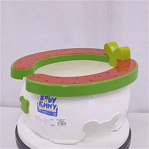 กระโถนนั่งเด็ก แบบพกพา 2in1 ปรับเป็นที่นั่งเล่นได้ ลายผลไม้ ทำความสะอาดง่าย