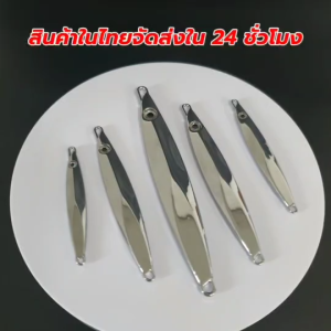 เหยื่อจิ๊ก ขนาด 10 กรัม ถึง 80 กรัม เหยื่อจิ๊กสีโครเมี่ยม Micro jig เหยื่อตกปลาทะเล ไมโคจิ๊ก เหยื่อจิ๊ก R131