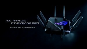 (OFFICIAL STORE) Asus ROG Rapture GT-AX11000 Pro Tri-Band WiFi 6 Extendable Gaming Router ASUS RangeBoost Plus Triple-level Game Acceleration