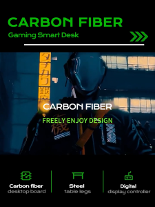 Xpanse Electric standing desk gaming table smart Carbon Fiber office table lifting computer desk motorized adjustable learning table work desk