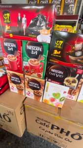 Cà phê đen/Cà phê sữa Nescafe đen/đỏ/xanh/vàng dạng hộp (10-15-18 gói x 16-24g)