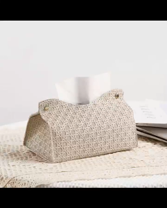 Kotak Tisu Tempat/Issue Kulit/Tissu Organizaer/Pu Kulit/Polos